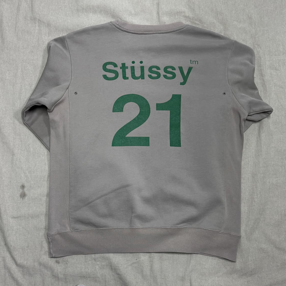 스투시 90s 백로고 샌드 스웻 맨투맨 L 상품이미지1