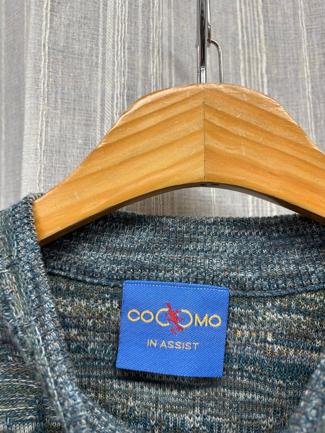 코코모 빈티지 에스닉 케이블 울니트 상품이미지6