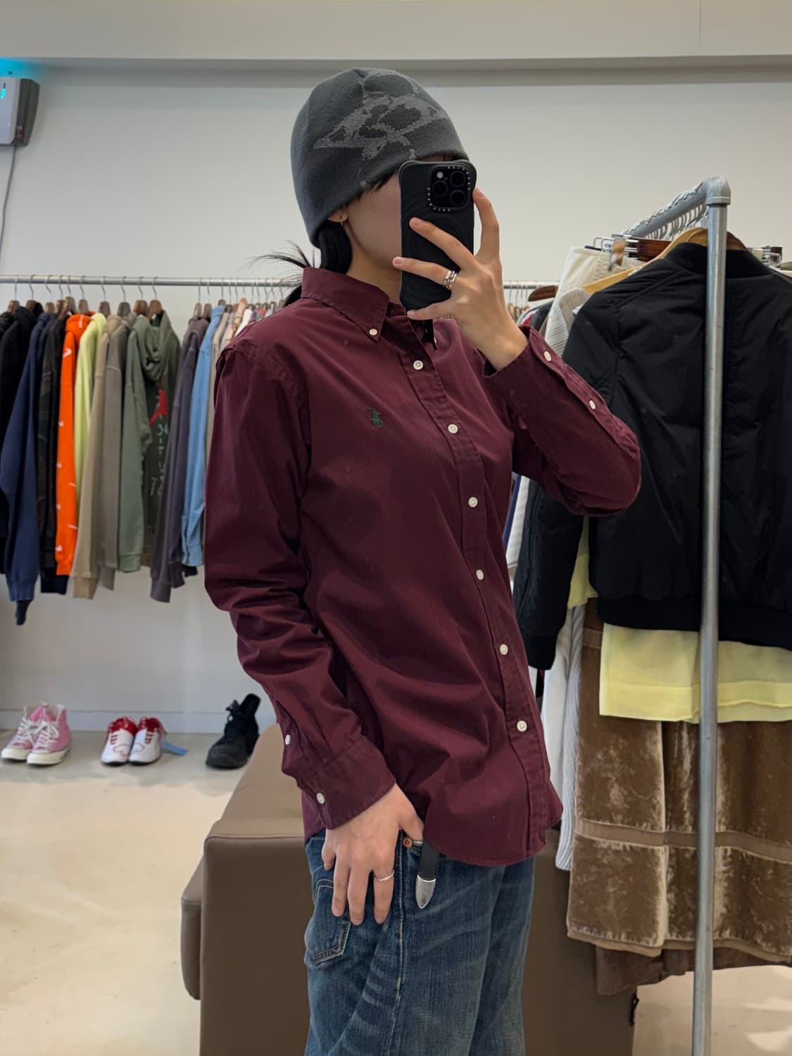 폴로 랄프로렌 셔츠 버건디 상품이미지10