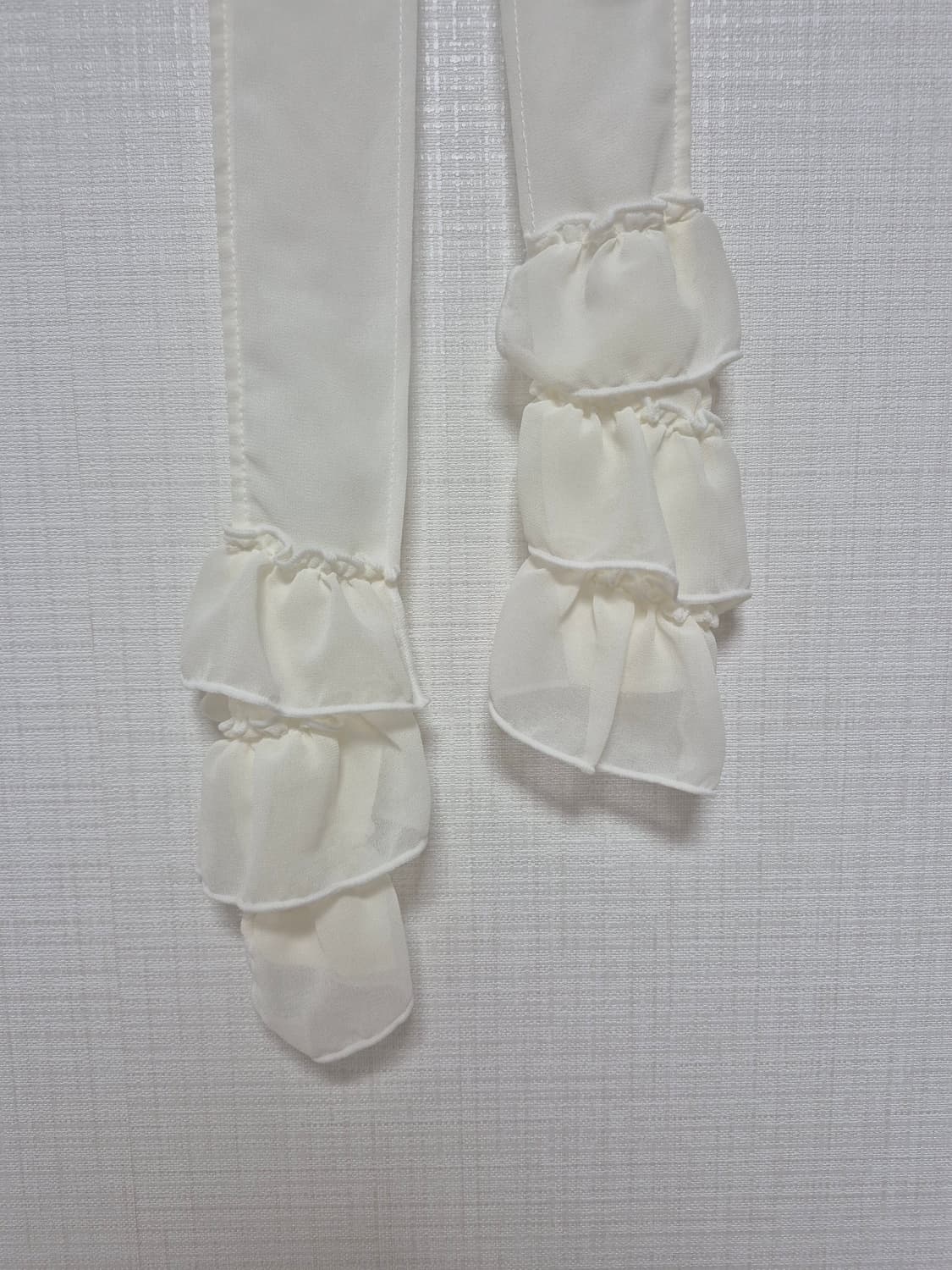 Japanese vintage 프릴 스카프 아이보리 상품이미지2