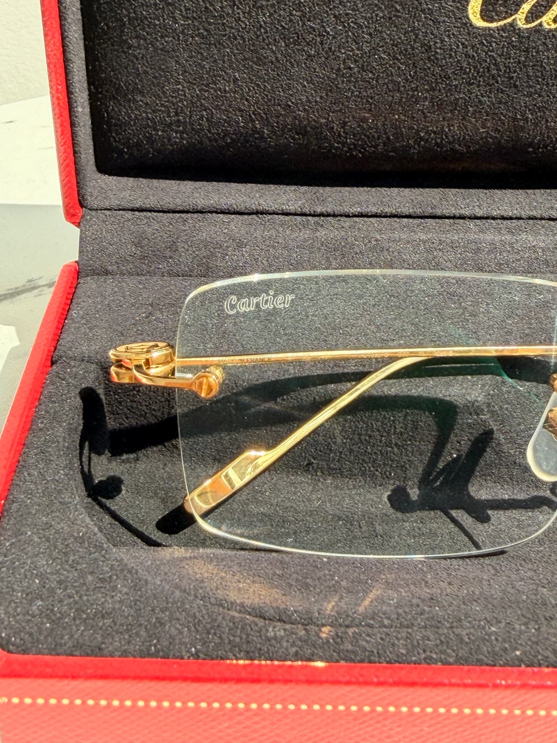 Cartier CT0367S 002 XL 무테 안경 상품이미지3