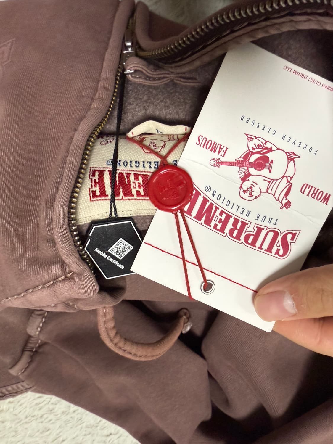 (XL)슈프림 트루릴리전 22fw 후드집업 상품이미지3