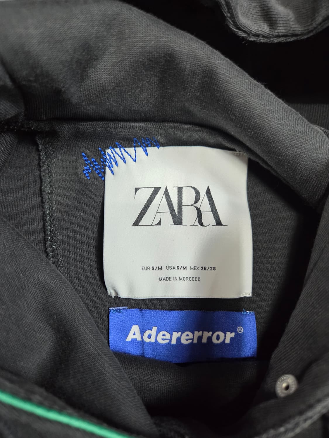아더에러 자라 콜라보 후드 스웨트 티셔츠 M 상품이미지6