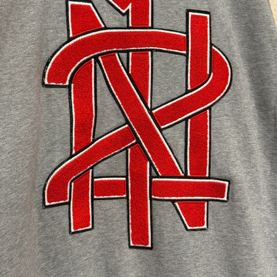 누메로벤투노 N21 넘버21 로고 니팅 맨투맨 그레이 42 상품이미지3