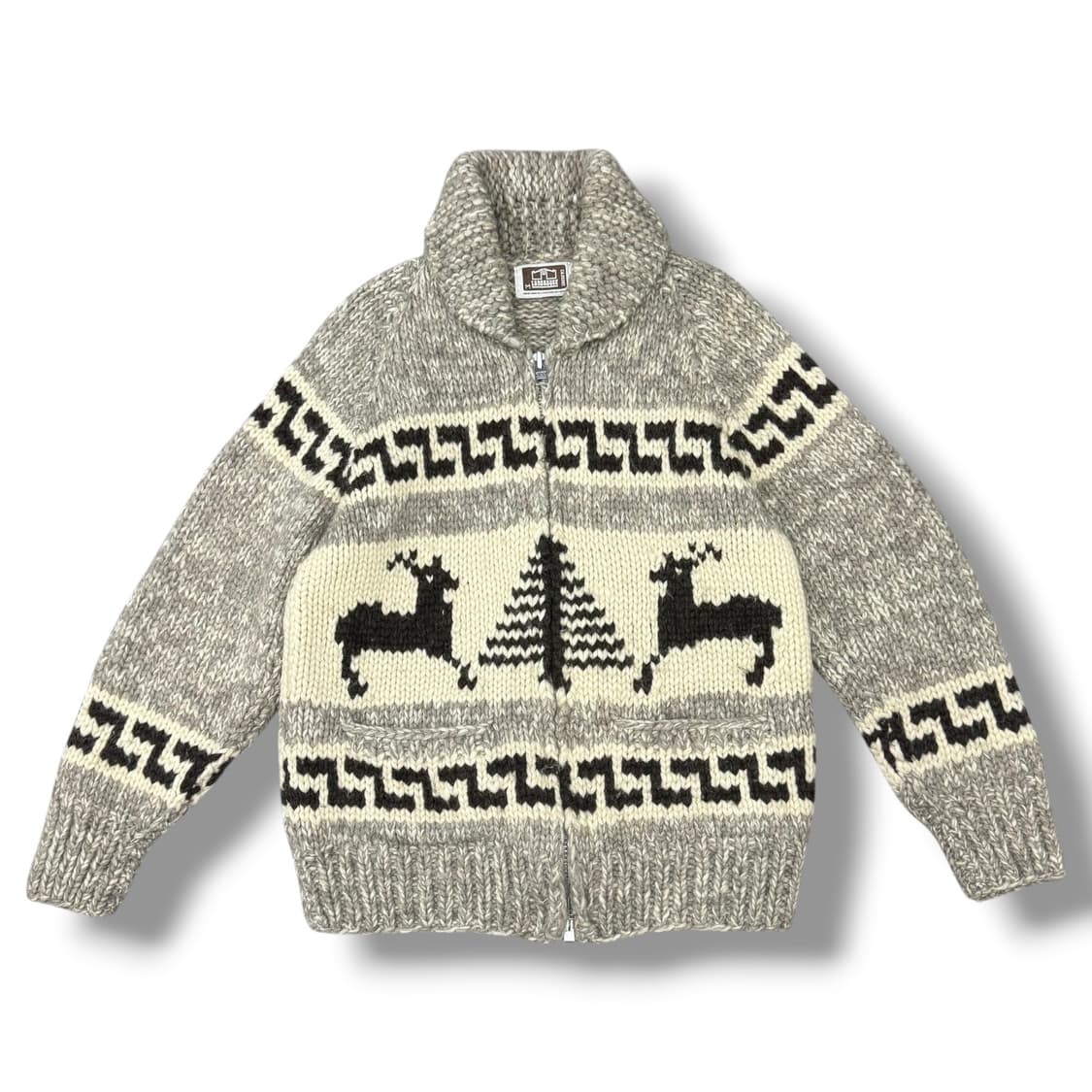 LONG HOUSE 캐나다 헤비울 코위찬 스웨터 집업 상품이미지1