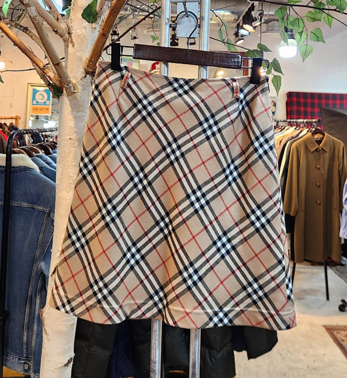 24-25) BURBERRYS 버버리 블루라벨 노바 체크 빈티지 스커트 상품이미지1