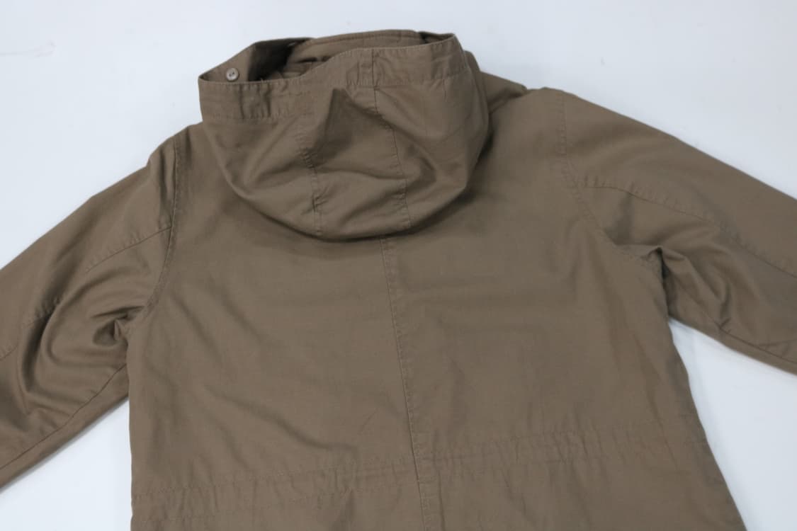 빈티지 카키 브라운 후드 필드 자켓 야상 점퍼 (M) 상품이미지8