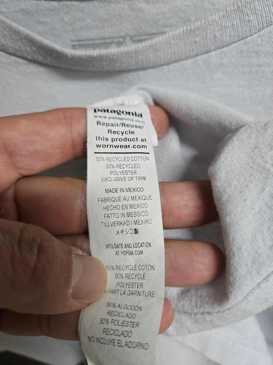 파타고니아 반팔티 화이트 L사이즈 상품이미지6