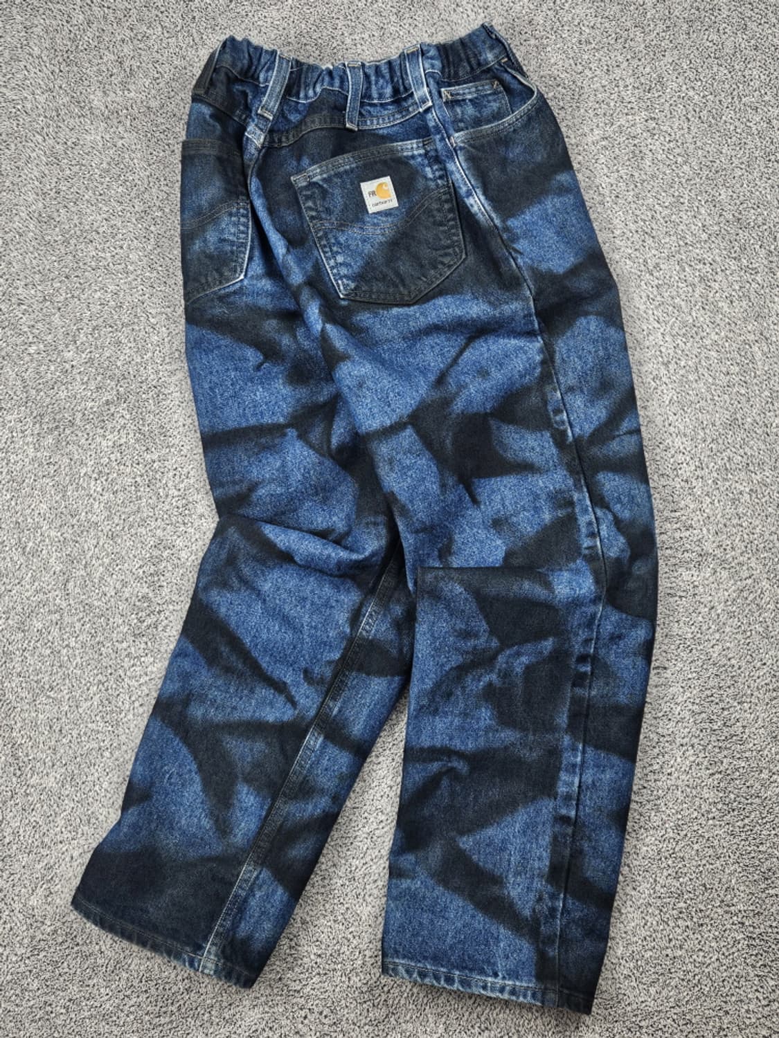 칼하트FR 밴딩 다잉워시드커스텀 워크데님 팬츠  (38X32)/10279 상품이미지1