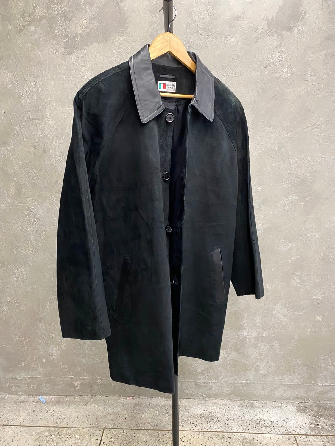 [L] 90s Vintage 빈티지 리얼 스웨이드 레더 코트 상품이미지1