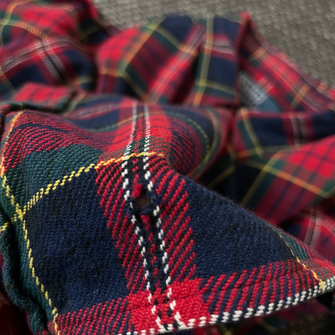 폴로 랄프로렌 레드 그린 네이비 체크 패턴 긴팔 셔츠 M 상품이미지7