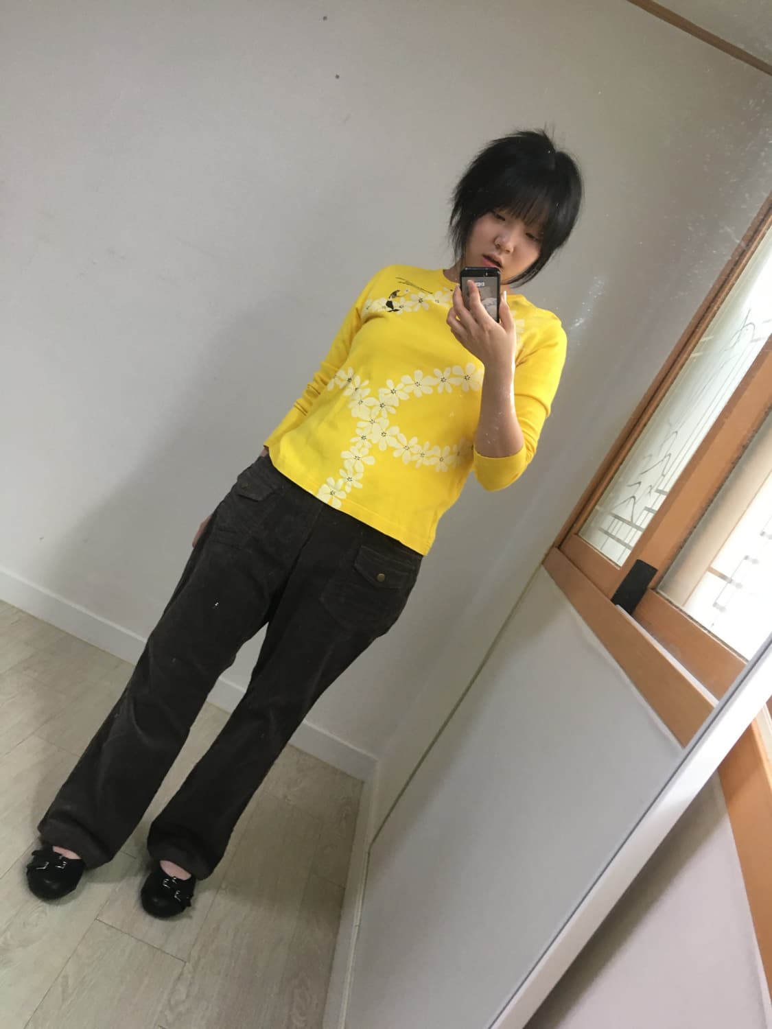 vintage yellow top 상품이미지2