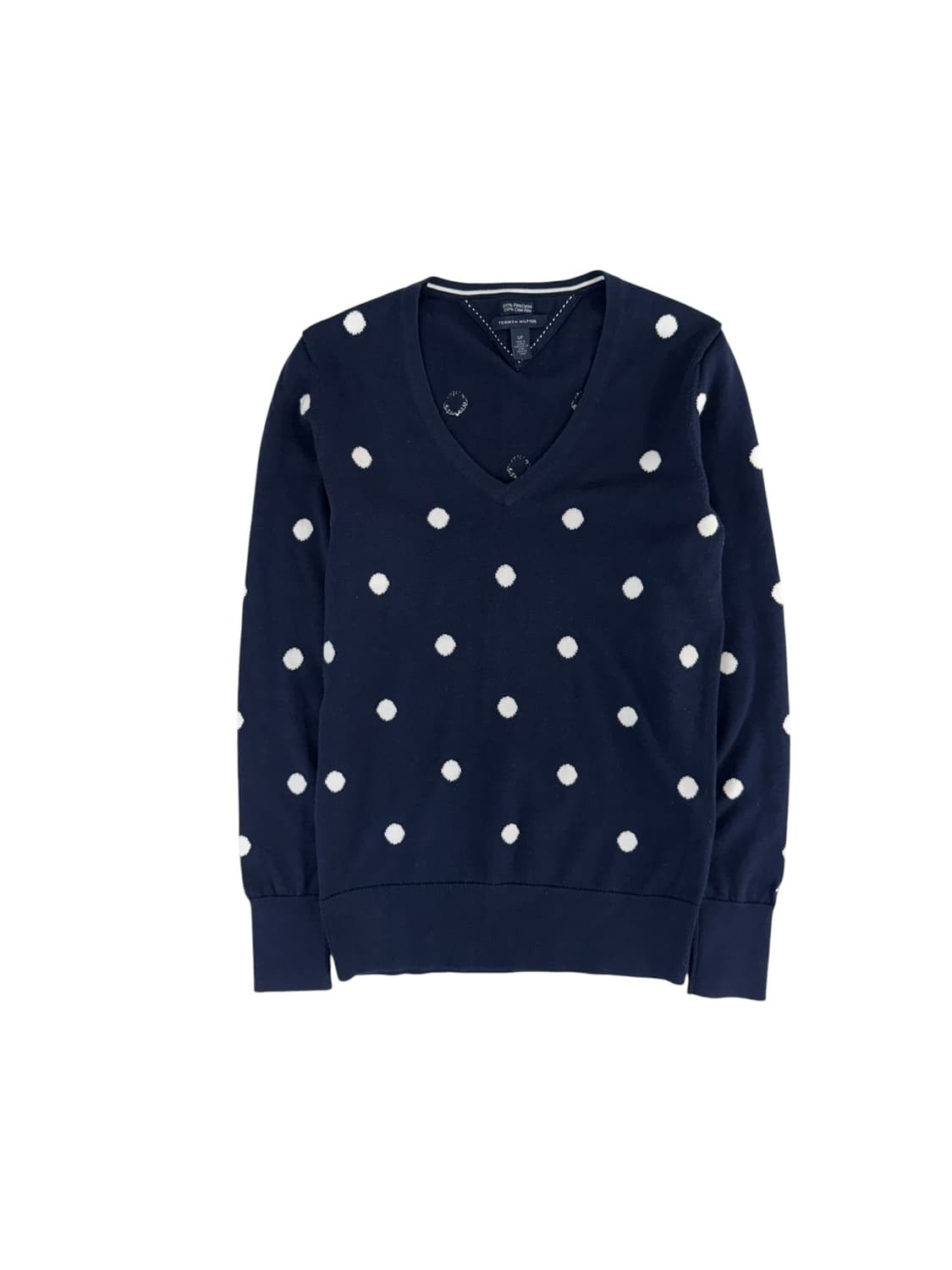 타미힐피커 도트 네이비 니트 s 상품이미지1