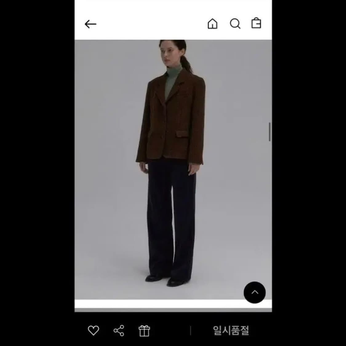 the rye 더라이 코듀로이 와이드팬츠 상품이미지3