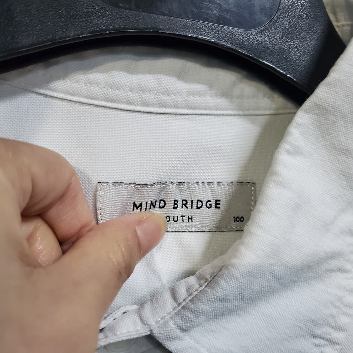 마인드브릿지 카라 긴팔 화이트 셔츠  상품이미지4