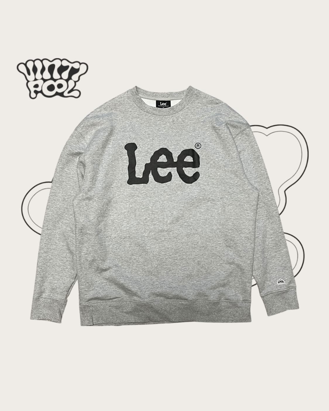  LEE 리 빅로고 맨투맨 XL 그레이 상품이미지1
