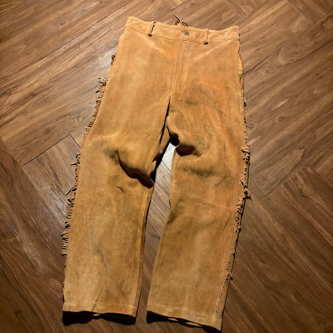 VINTAGE SUEDE LEATHER WESTERN PANTS 상품이미지5