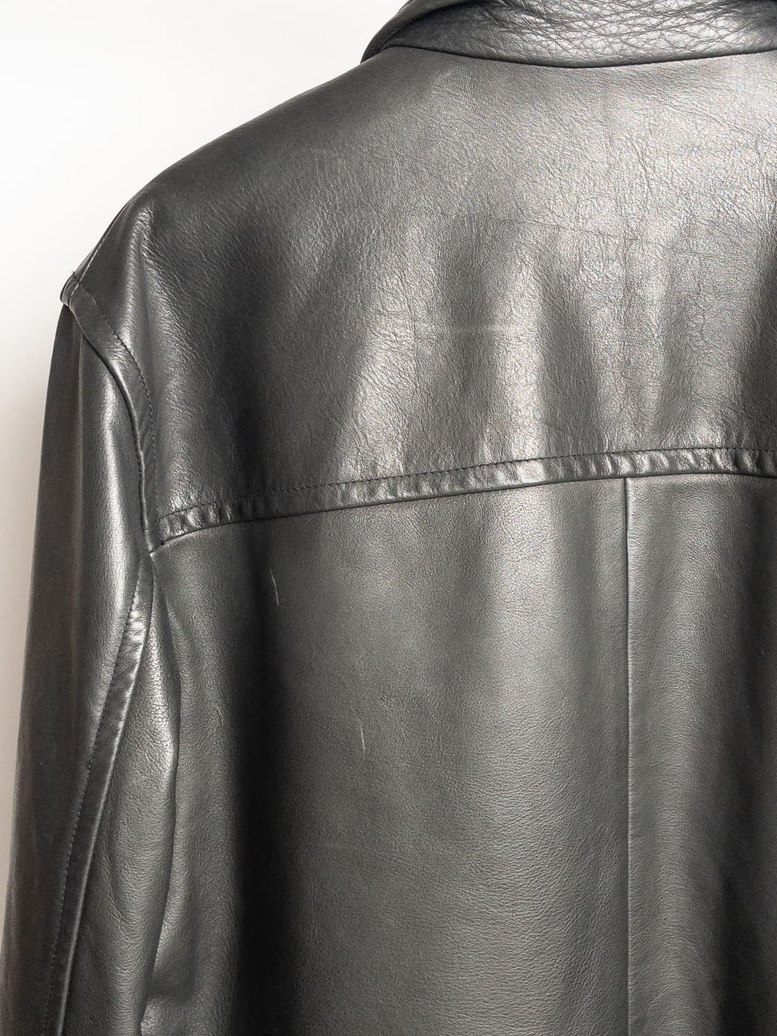 Old GAP Genuine Leather Car Coat L 상품이미지8