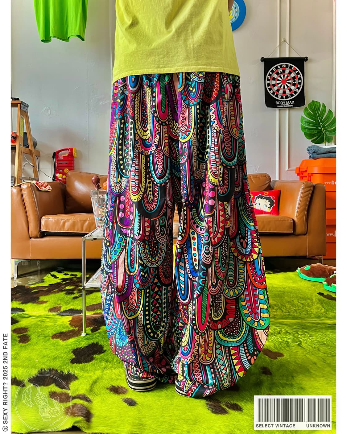 Vintage Crazy Pattern Balloon Pants 상품이미지1
