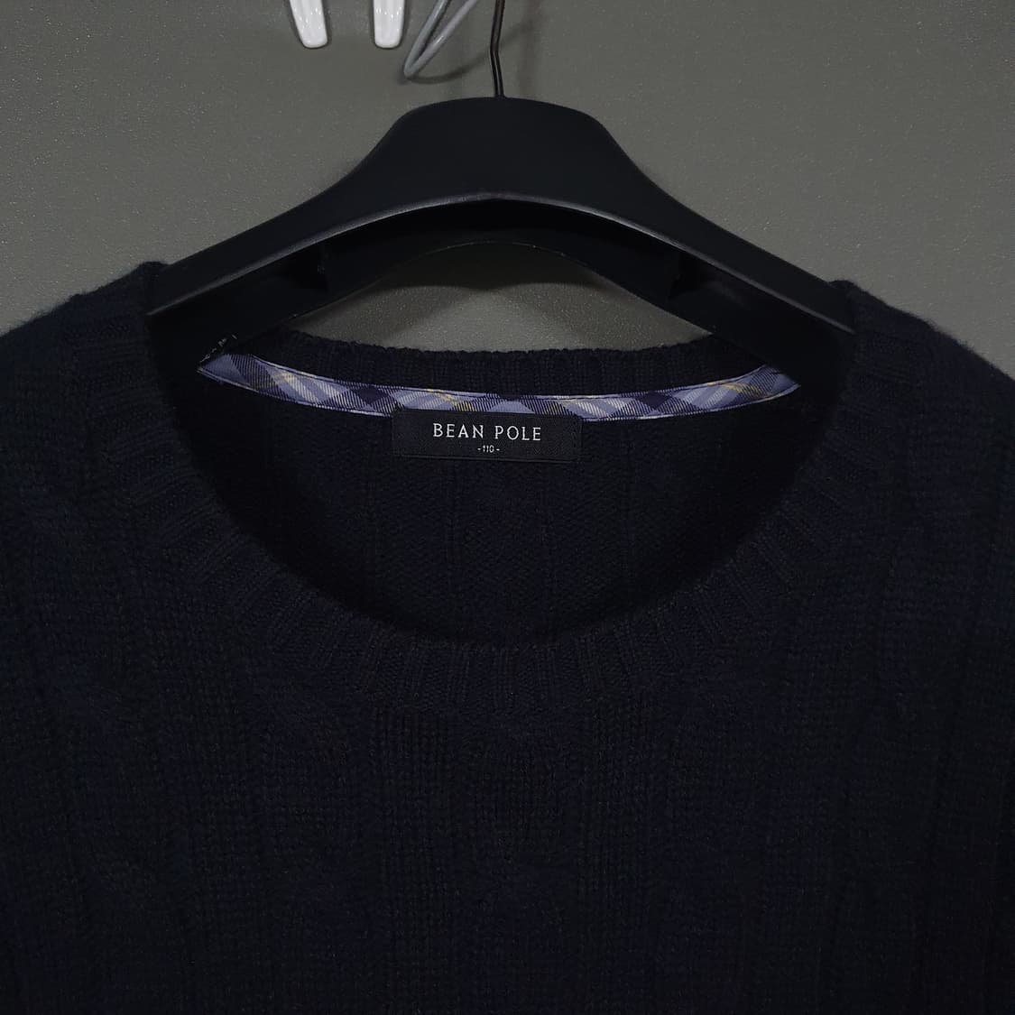 110 (2XL) 빈폴 케이블 울 캐시미어 니트 라운드넥 꽈배기 스웨터 상품이미지5