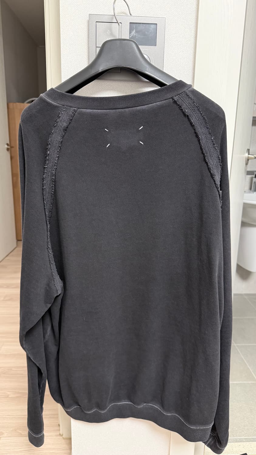 [48] 마르지엘라 스티치 맨투맨 블랙 상품이미지6