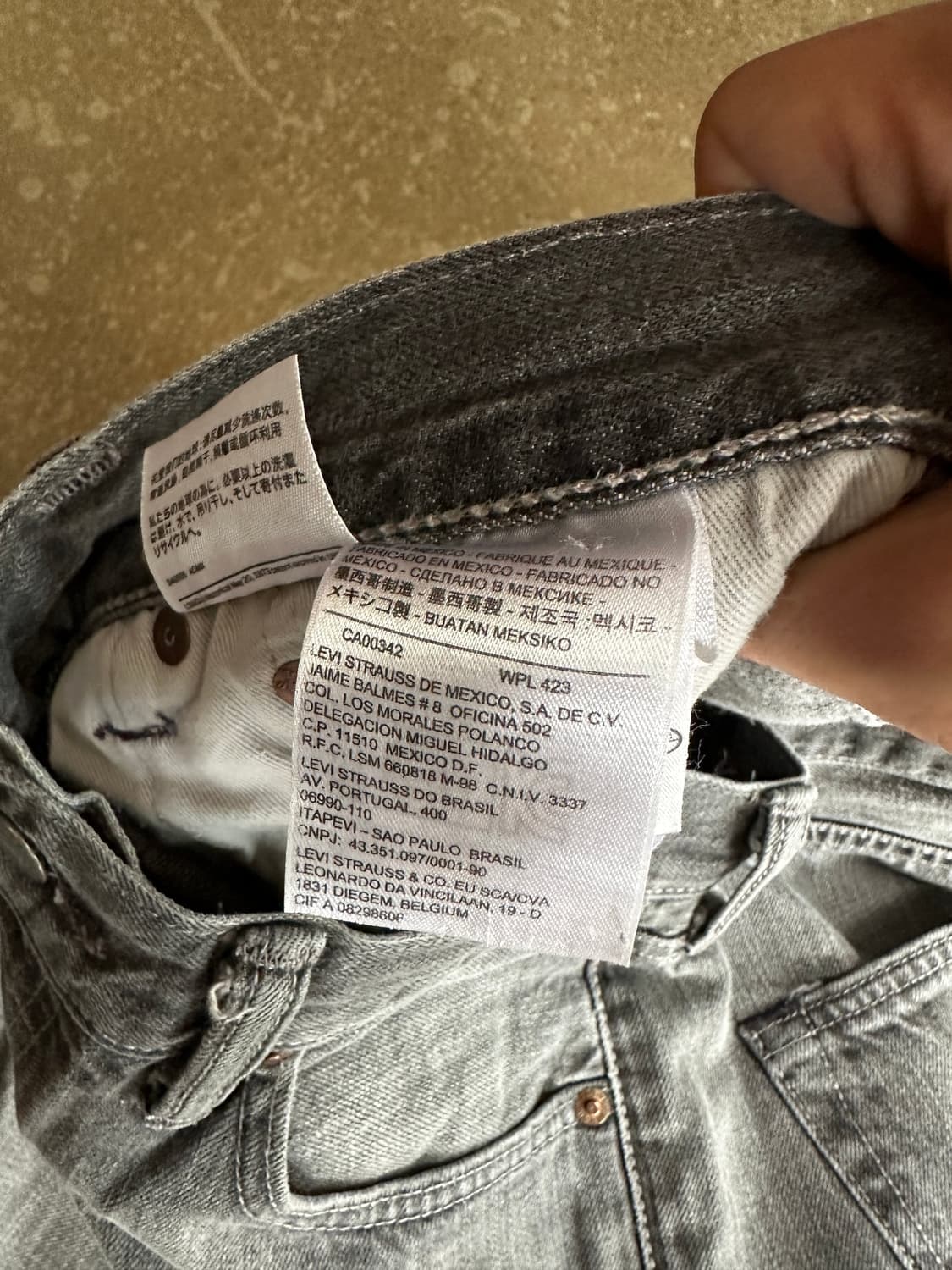 Levi’s 501 gray Denim Pants w30 상품이미지4