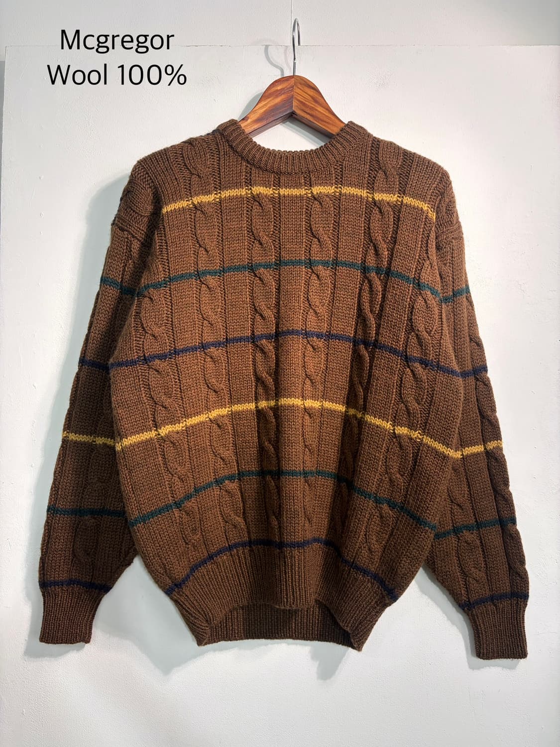 [L] Mcgreger 맥그리거 울 100% 니트  상품이미지1