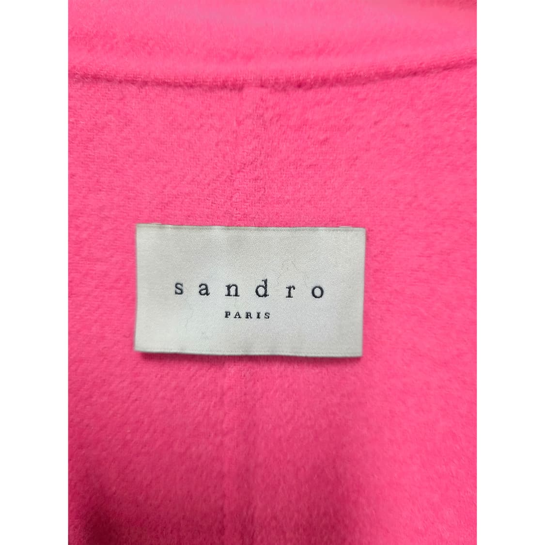 택포) 산드로 Sandro 모혼방 핑크 코트 L 상품이미지2