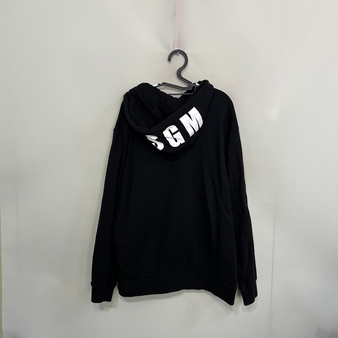 MSGM 여성 오버핏 후드 티셔츠 S 상태최상 블랙 상품이미지3