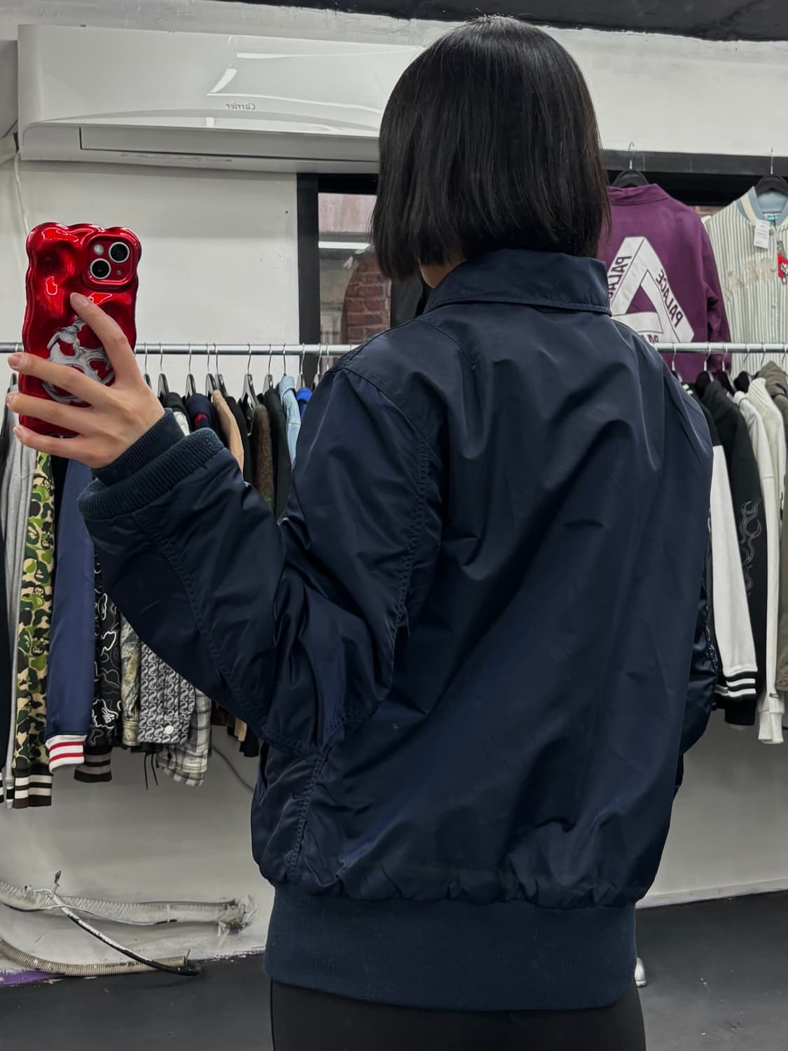 알파 인더스트리 슬림핏 네이비 MA-1 상품이미지5