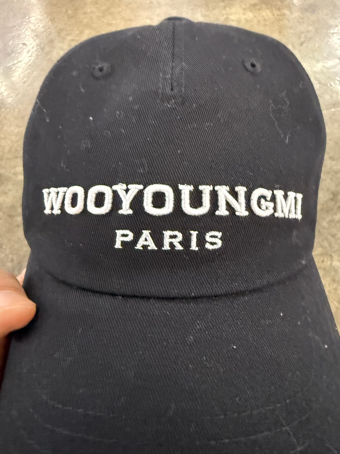 우영미 자수 블랙 볼캡 상품이미지3