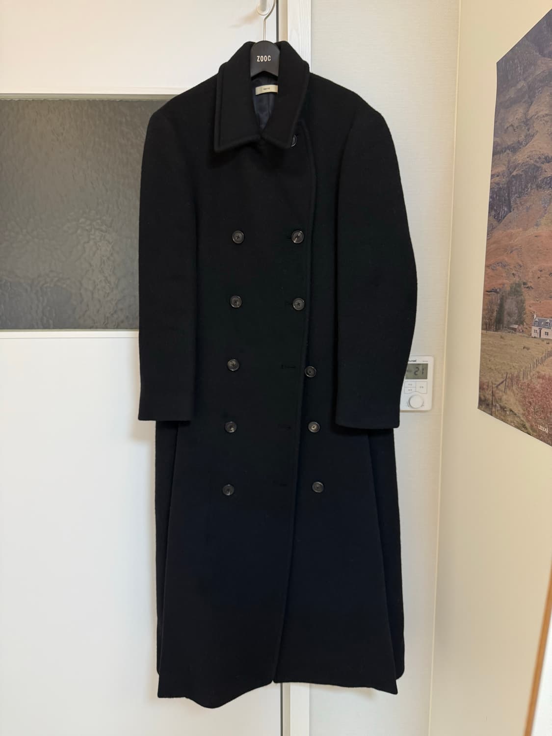 렉토 코트 DOUBLE BREASTED WOOL LONG COAT 상품이미지1