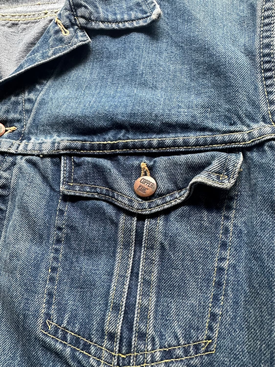 60s USA Cooperking Western Denim Jacket 상품이미지3