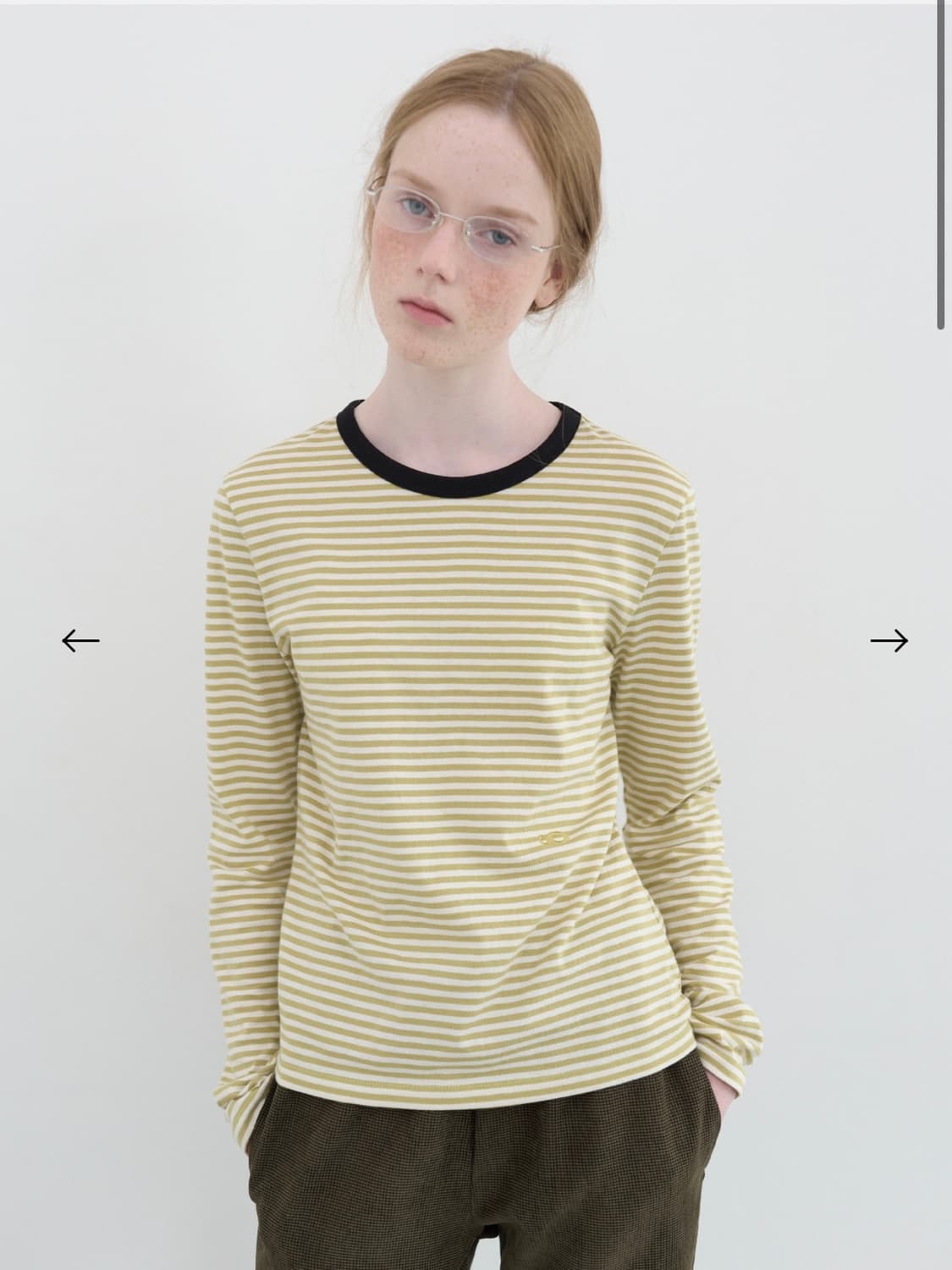 엔조블루스  더블 로고 스트라이프 Lst (Yellow Stripe) 상품이미지2