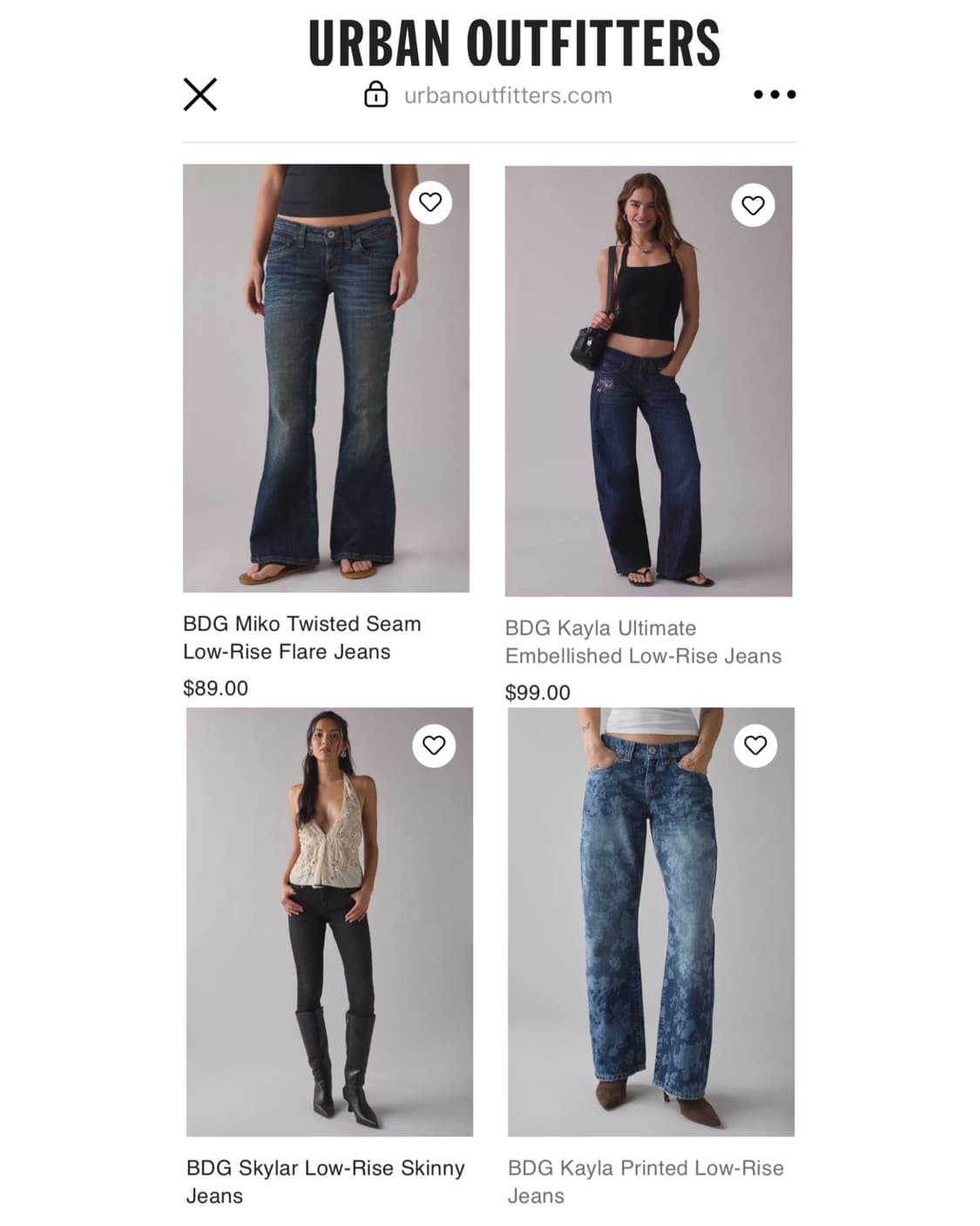 미착용 새상품) BDG Skinny Jeans Y2K 상품이미지3