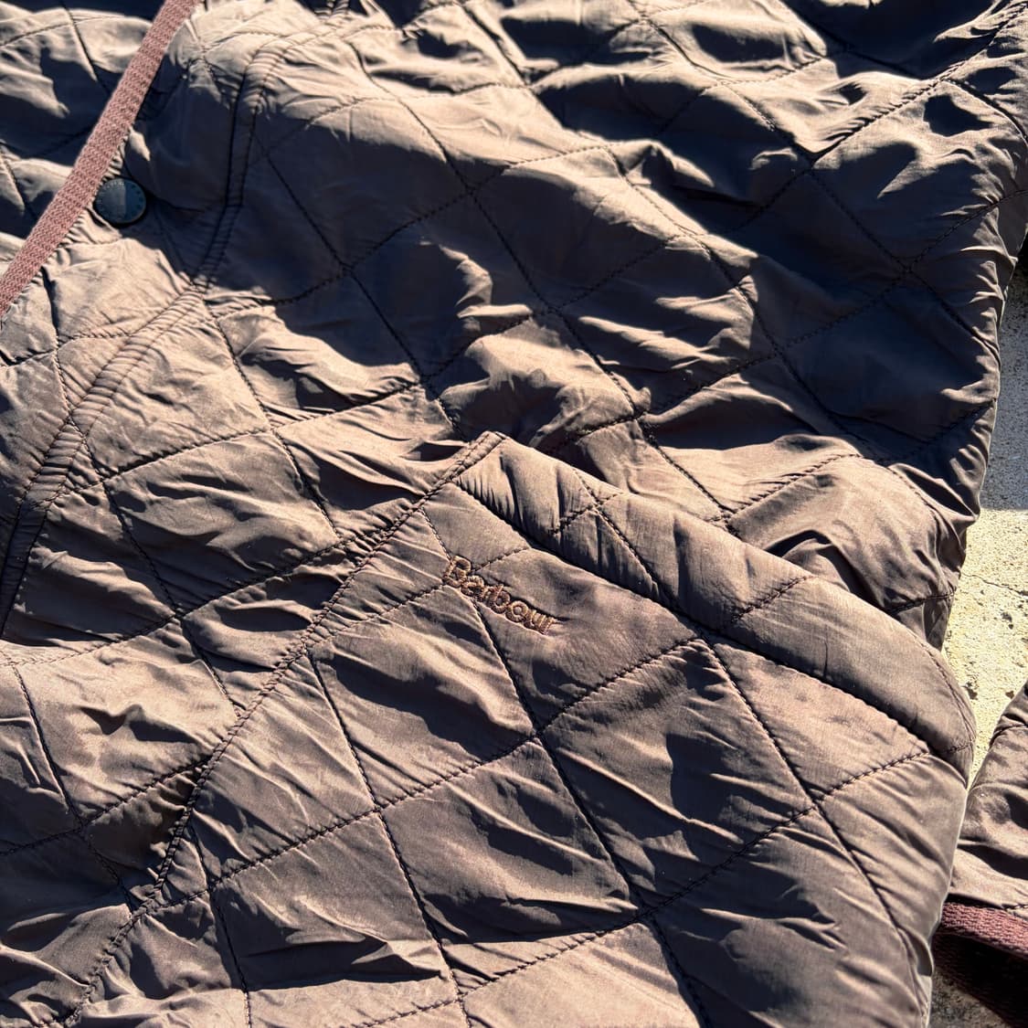 바버 빈티지 퀄티드 자켓 M 상품이미지4