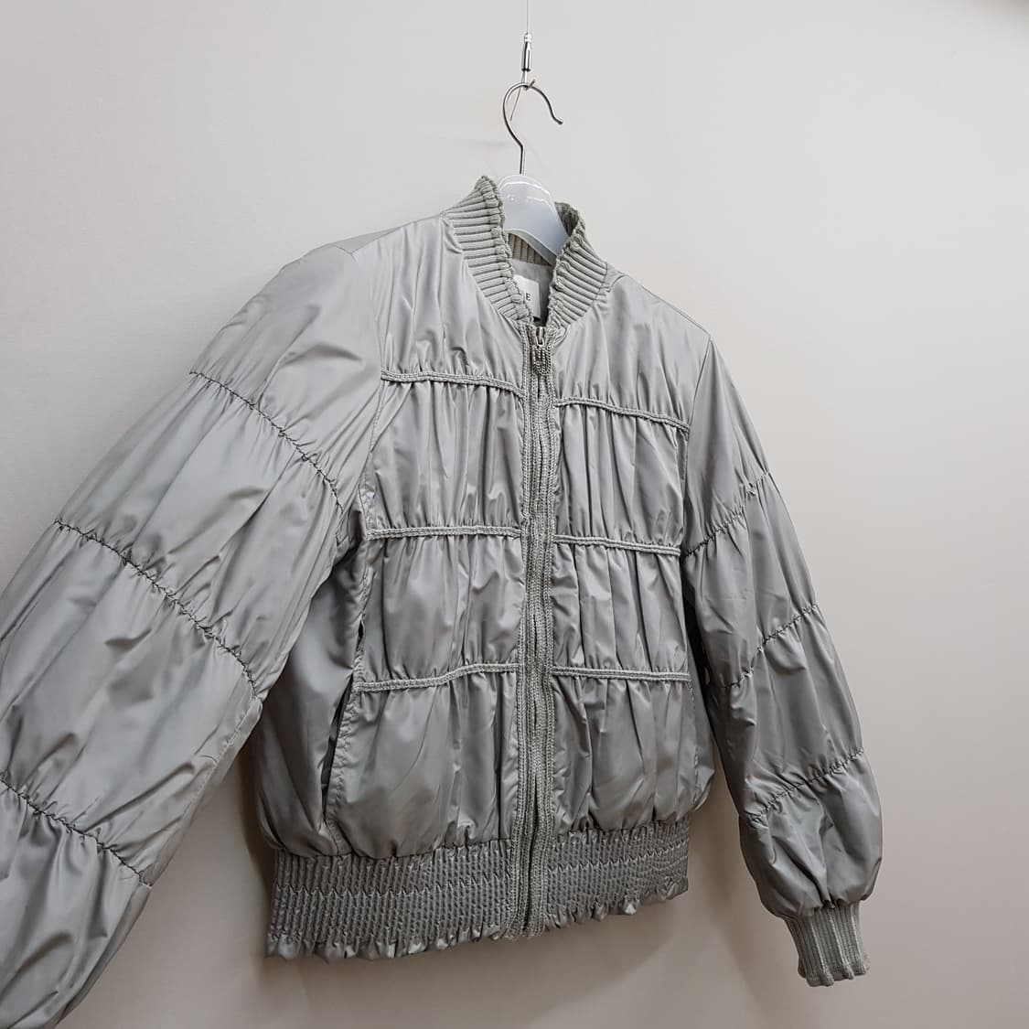 한섬 마인 2021 셔링 패딩 블루종 자켓 76-90-155사이즈 상품이미지3