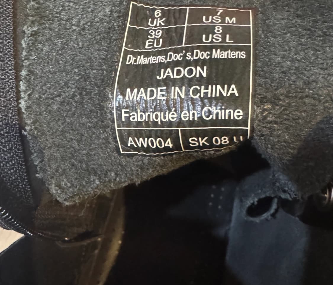 닥터마틴 제이든 블랙 워커 UK6 (250mm) 상품이미지3
