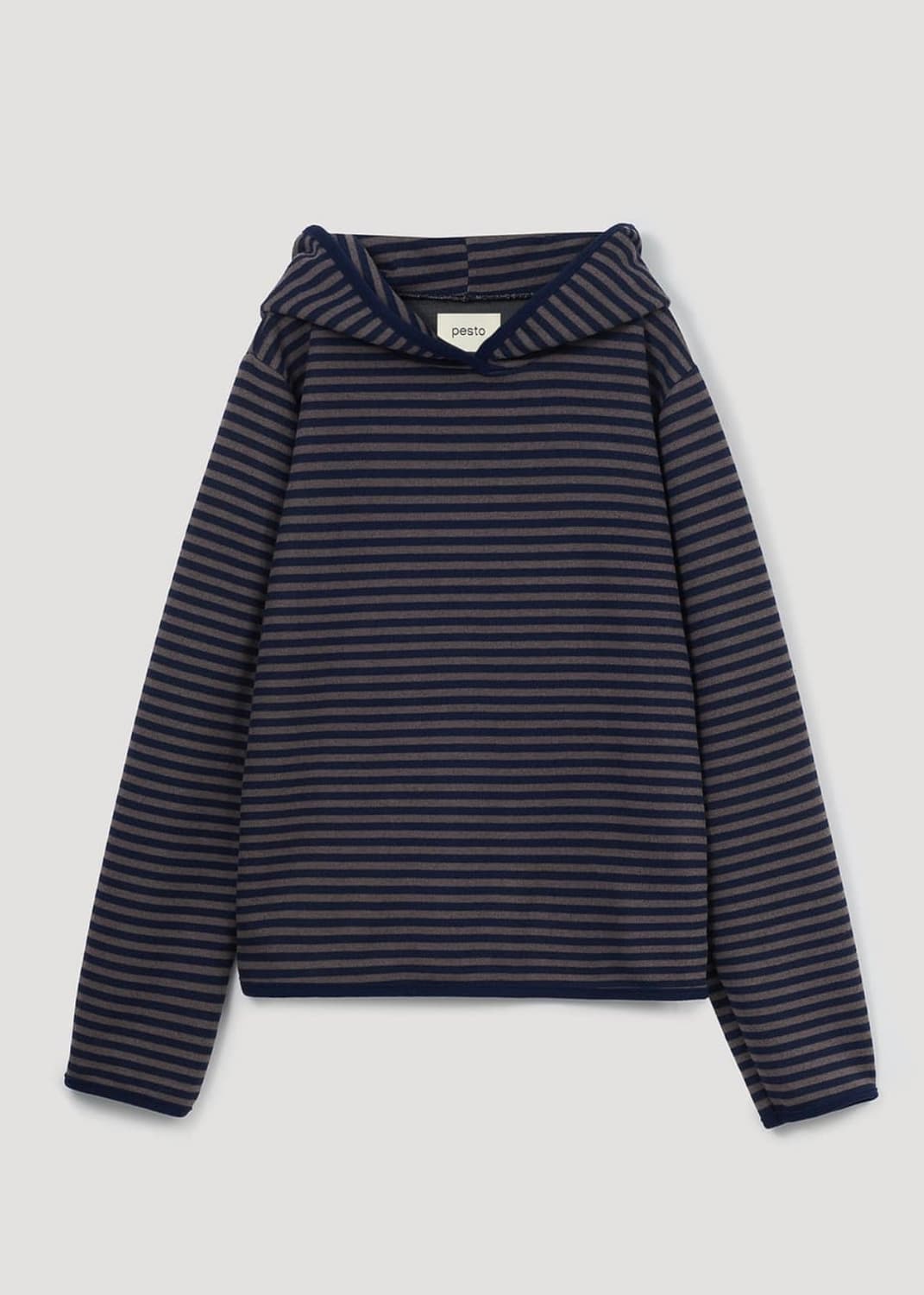 페스토 윈터 스트라이프 후디드 탑 나이트레이크 상품이미지1