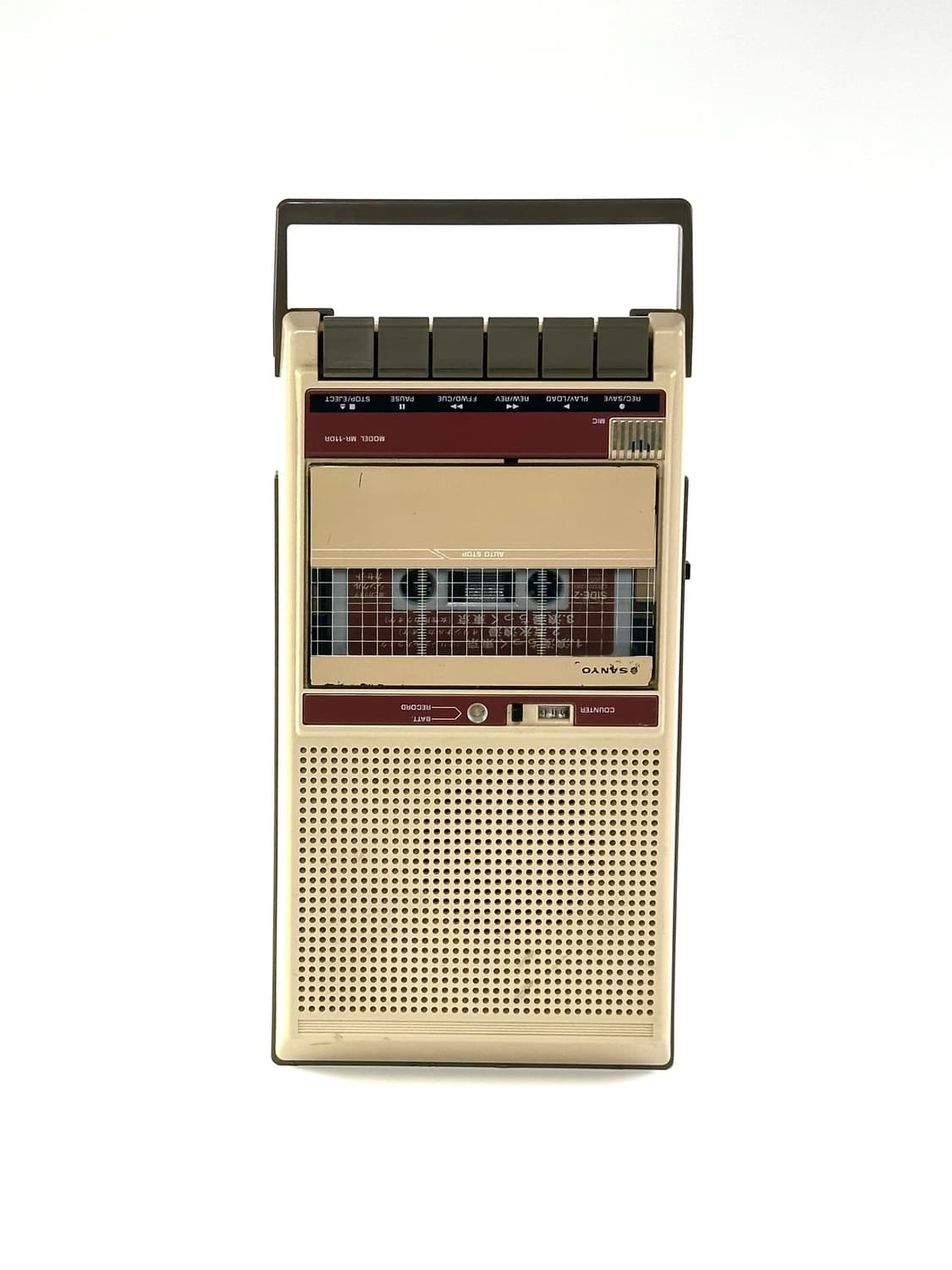 일본 빈티지 산요 포터블 카세트 플레이어 레코더 상품이미지2