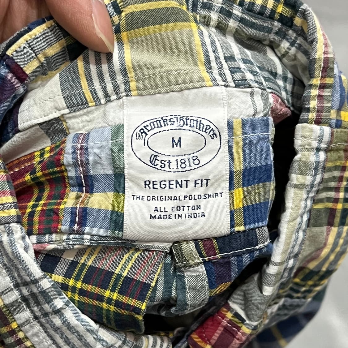  브룩스브라더스 마드라스 체크 셔츠 y15756 상품이미지5