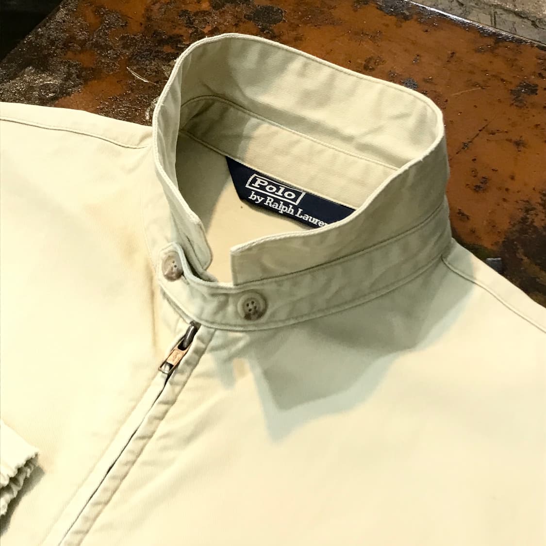 폴로랄프로렌 베이지 코튼 블루종 자켓 남성 115 빅사이즈  상품이미지4