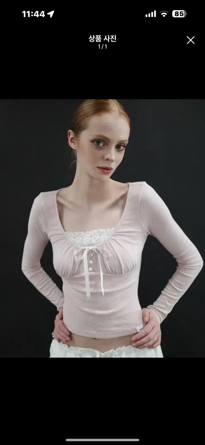 드라이로즈 앨리스 버튼탑 dryrose alice button top 상품이미지1