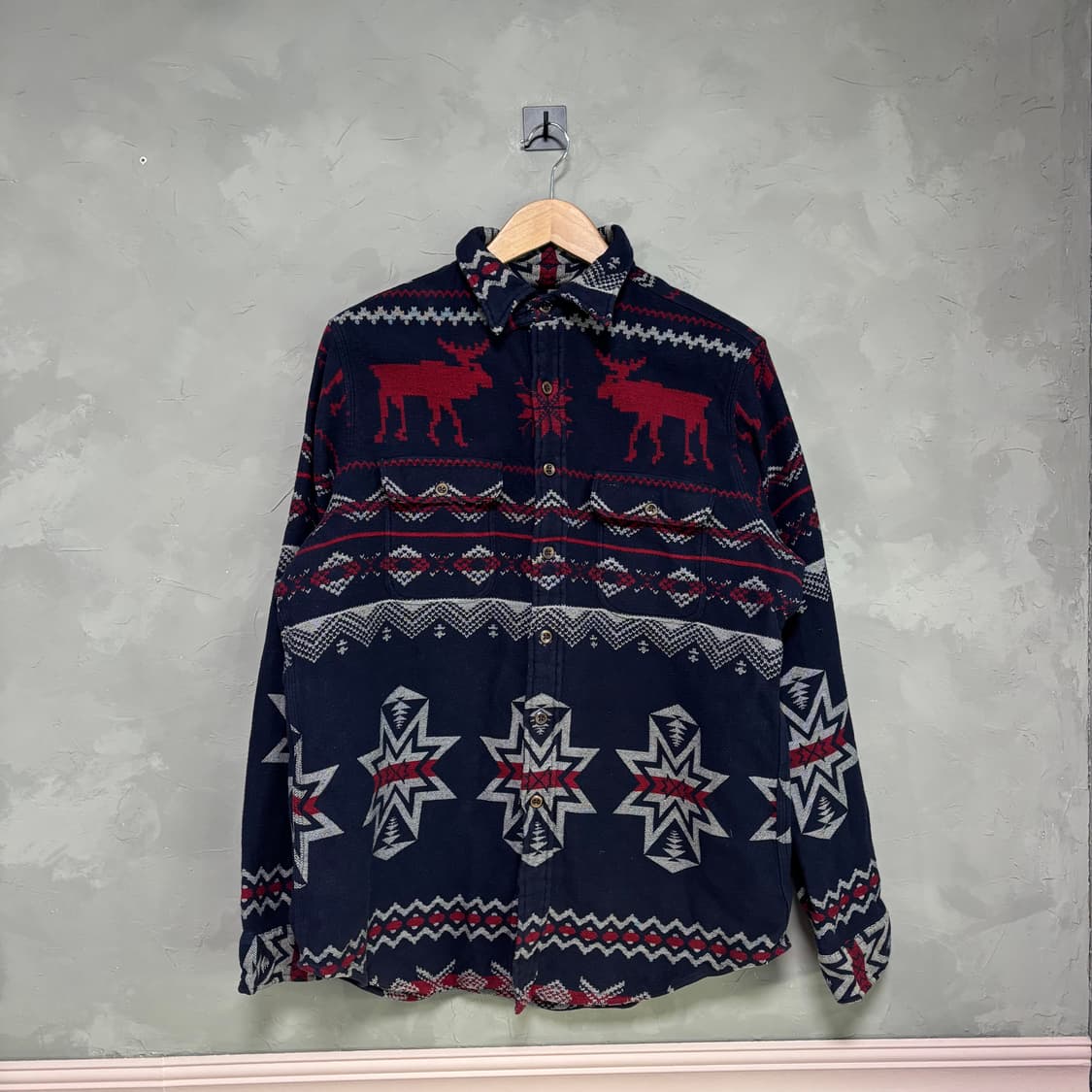 폴로 랄프로렌 노르딕 패턴 니트 셔츠 자켓 상품이미지1