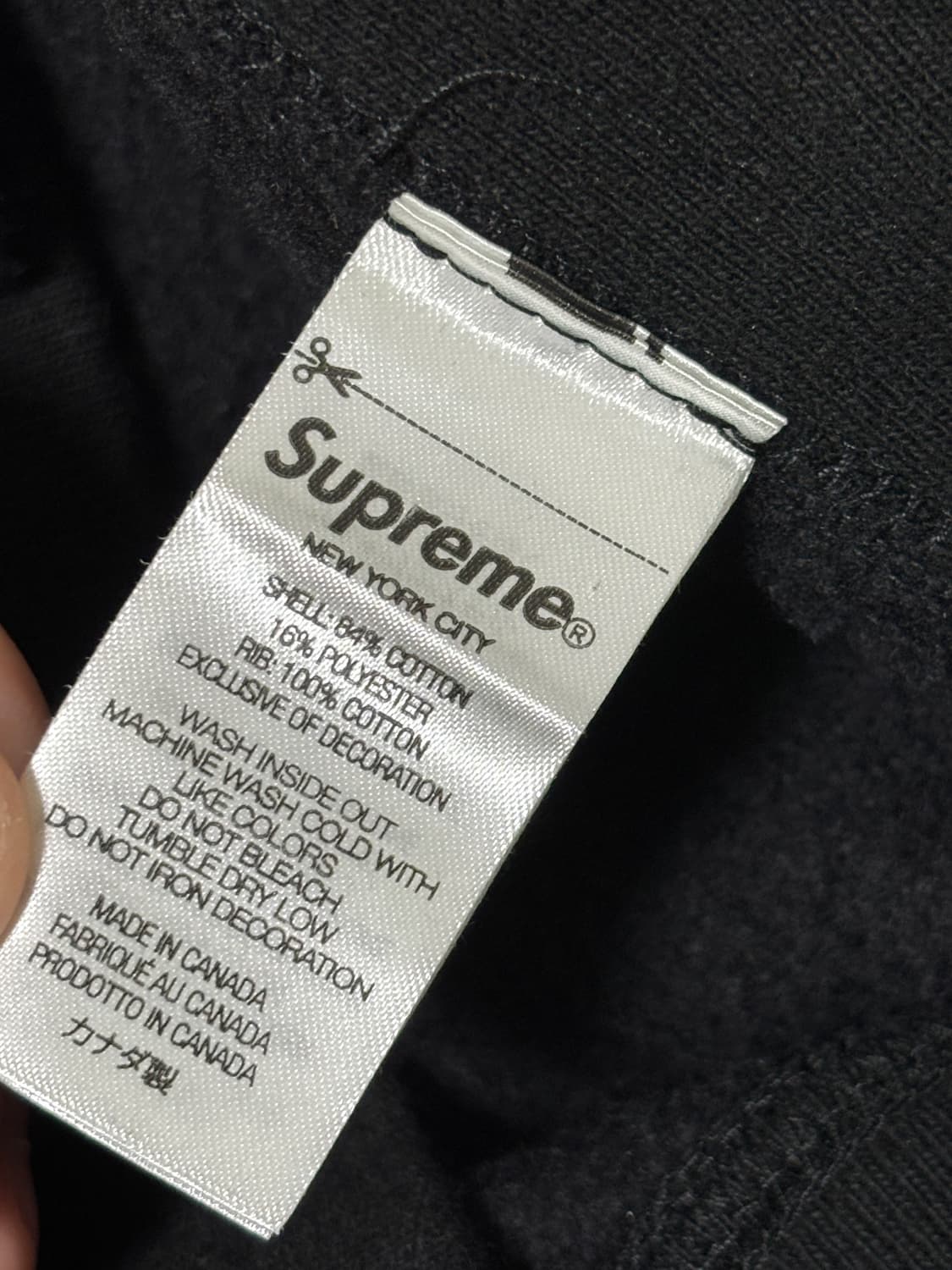 [M] 슈프림 박스 로고 후드 블랙 24FW 상품이미지5