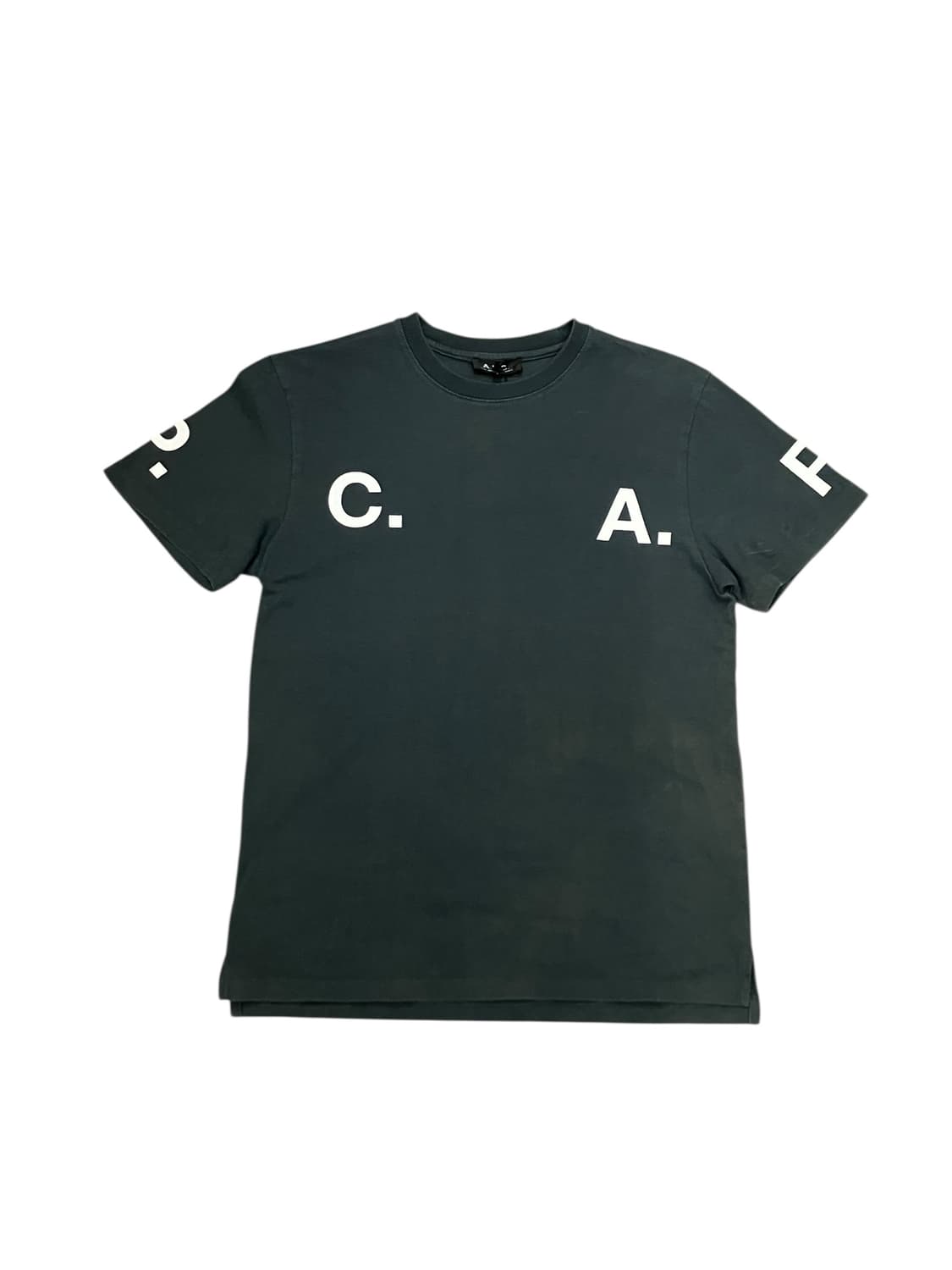 A.P.C 반팔 티셔츠 그린 S #csz2815 상품이미지3