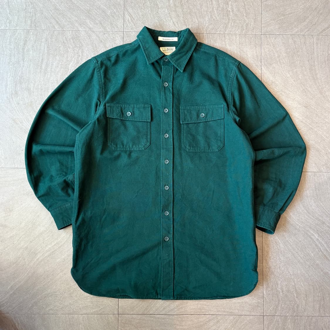 L.L.bean 정품 엘엘빈 그린 코듀로이 긴팔 셔츠 상품이미지1