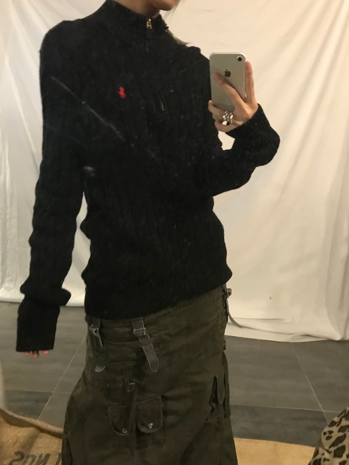  Polo Ralph Lauren Semi Zip-Up Black 상품이미지5