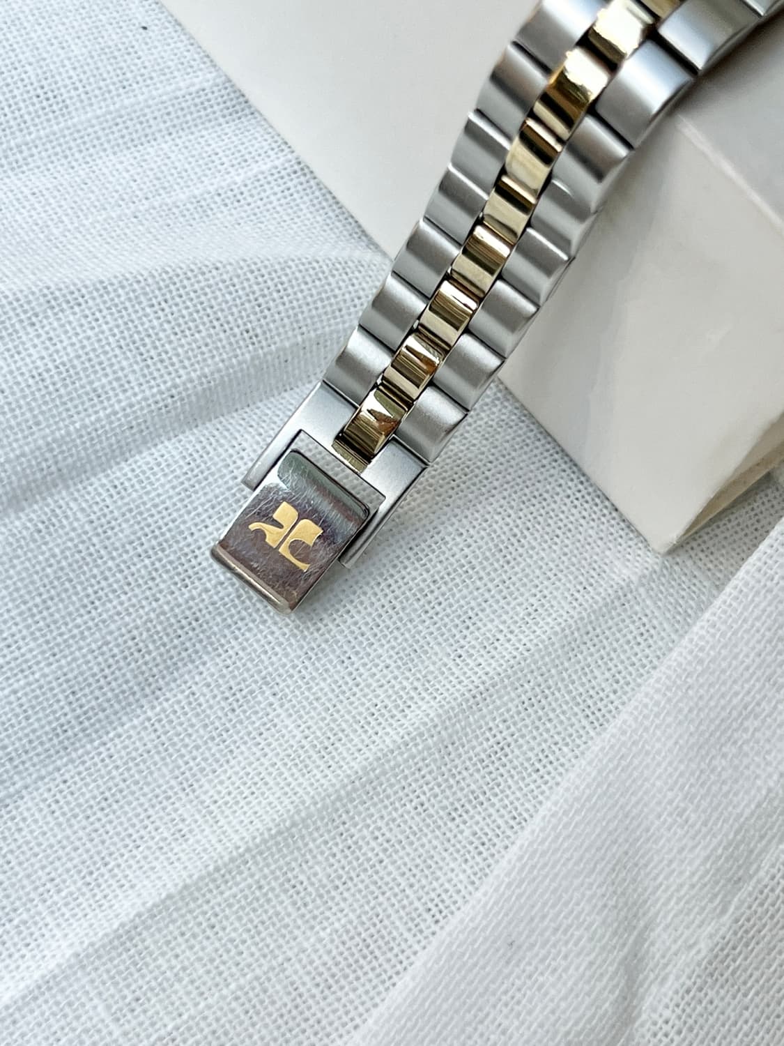 (case)90s Courreges 꾸레쥬 올드 콤비 손목시계 상품이미지5