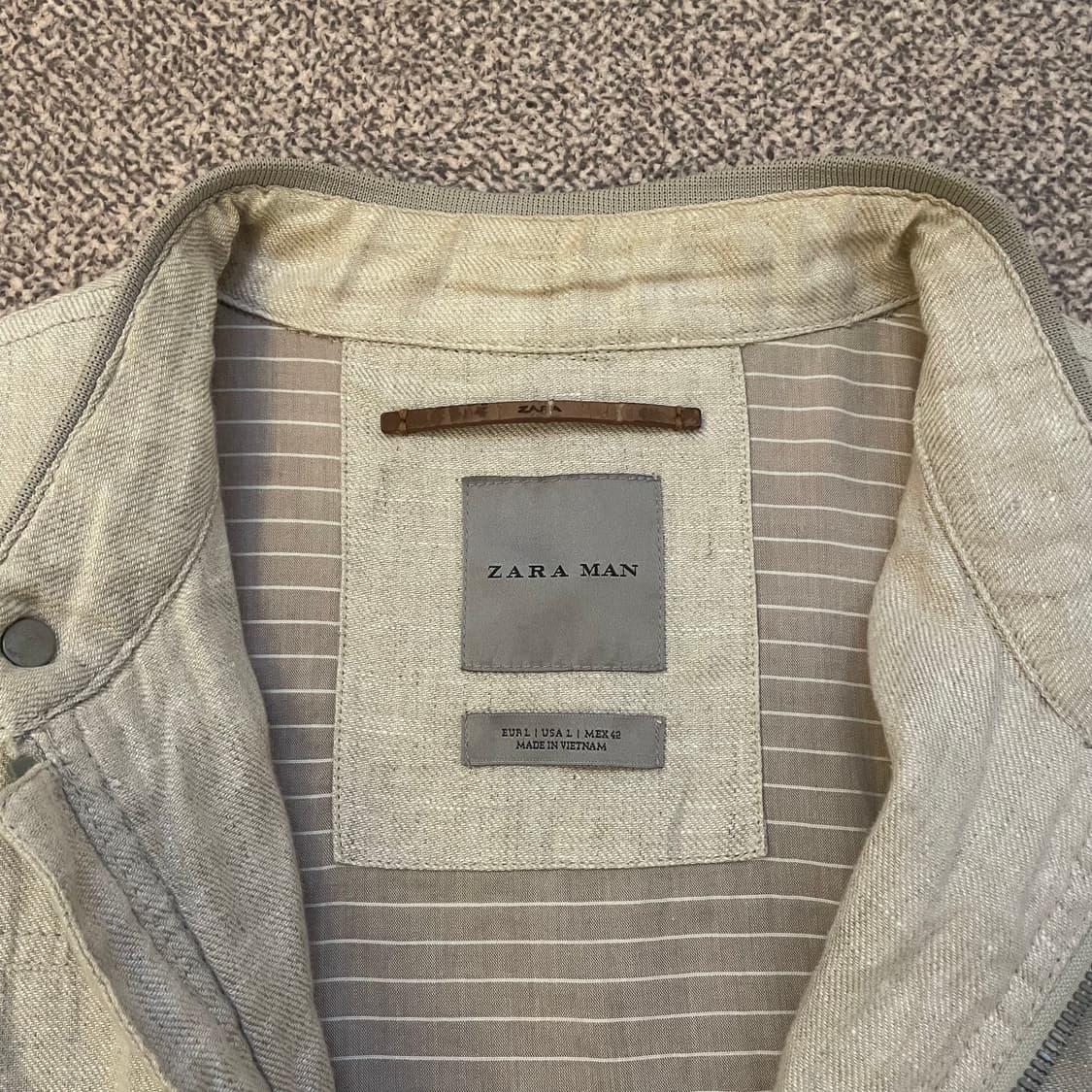 자라 린넨 봄버 자켓 상품이미지6